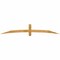 Ekena Millwork Bellingham Rough Sawn Timber Gable Bracket, Western Red Cedar, 96"W x 16"H x 2"D x 4"F, 4/12 Pitch GBW096X16X0204BEL00RWR - alternate 1